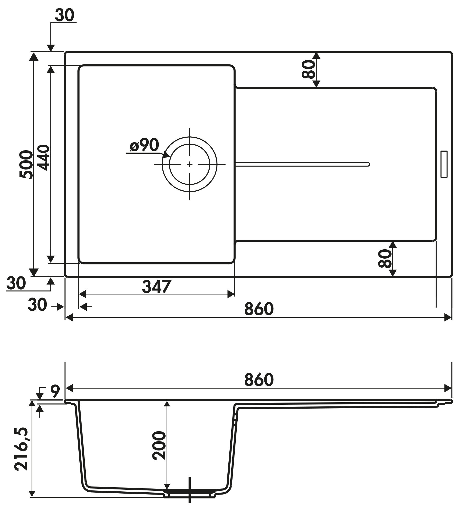Schéma de «  Tam Tam Full Black  »