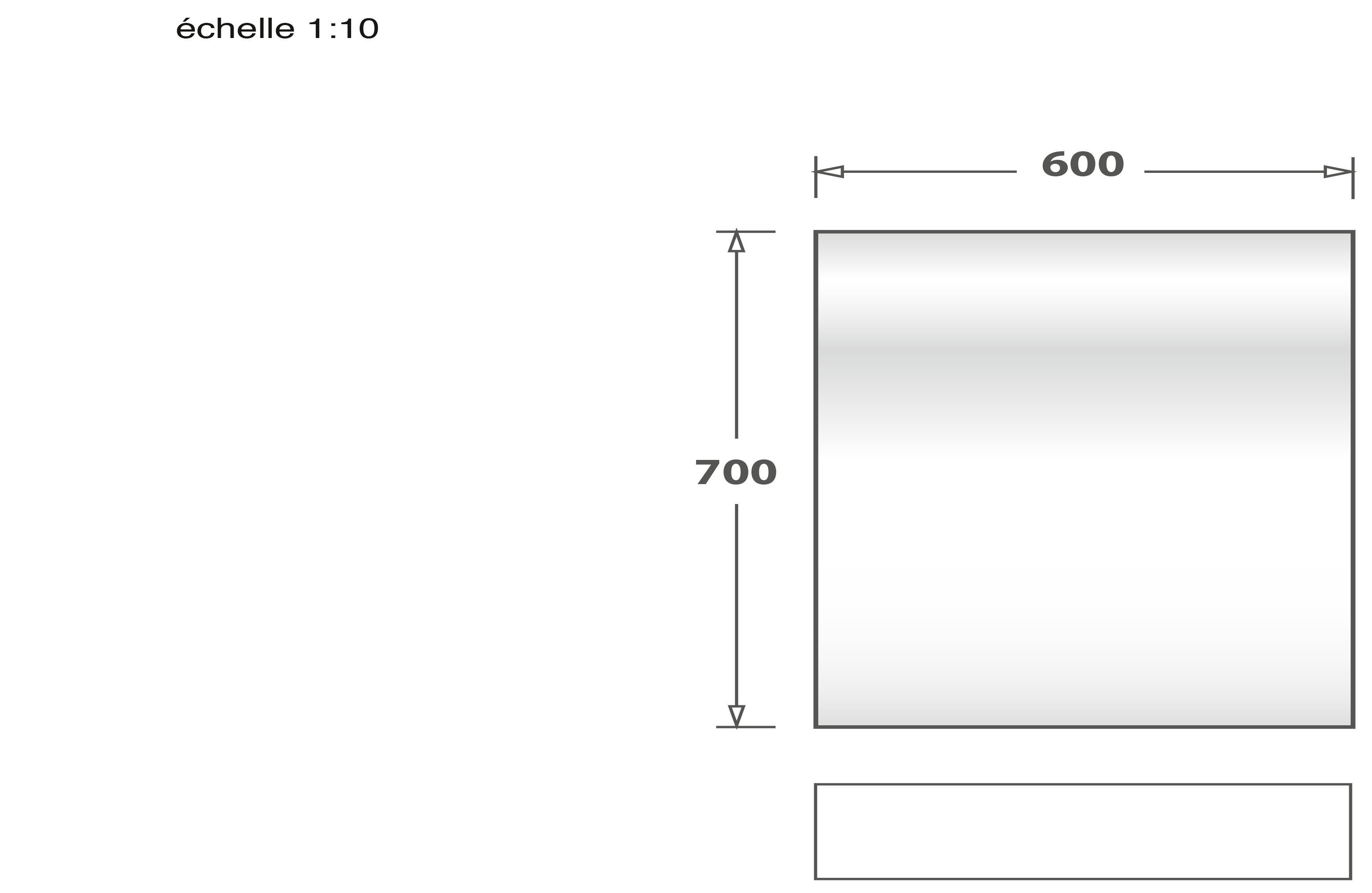 Schéma de «  Fond de hotte en verre Blanc Alpin  »