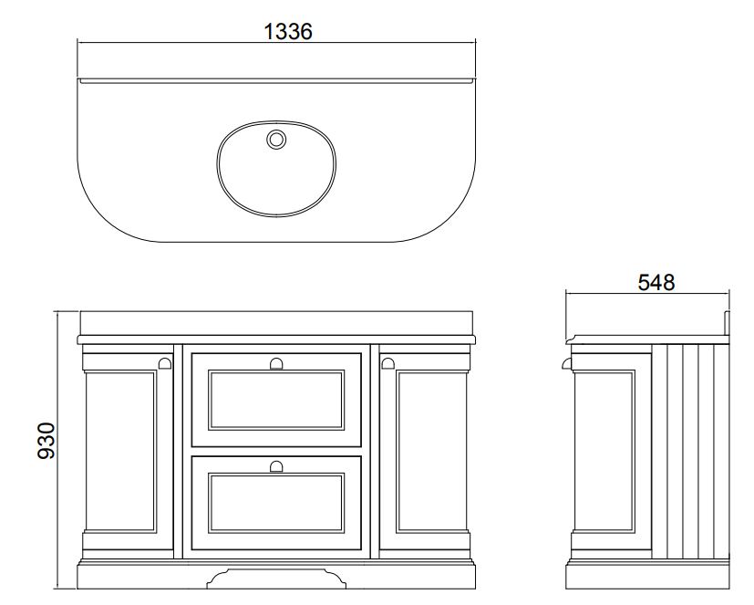 Schéma de «  Meuble indépendant Blanc mat  »
