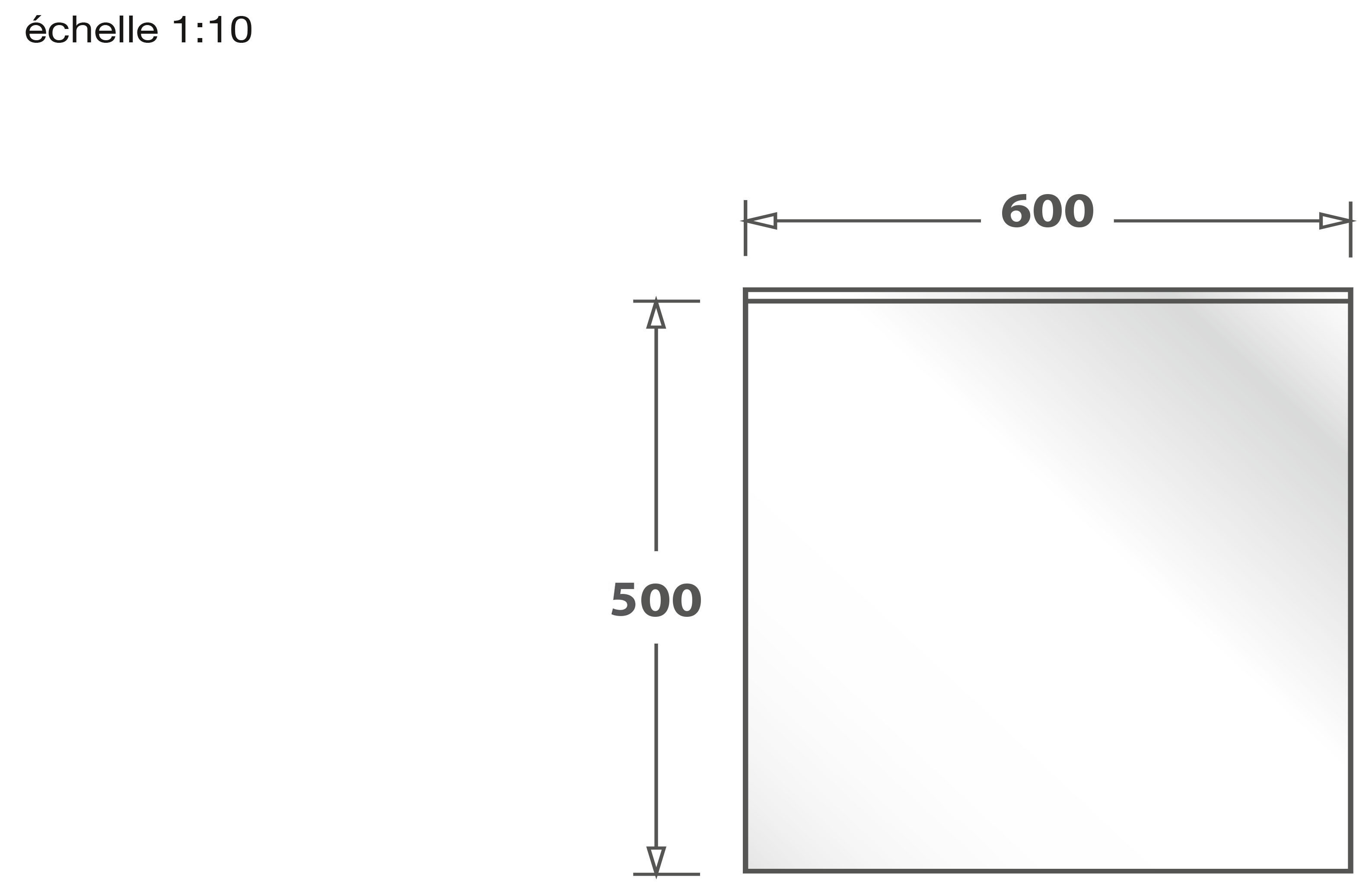 Schéma de «  Fond de hotte en verre Gris fenêtre  »